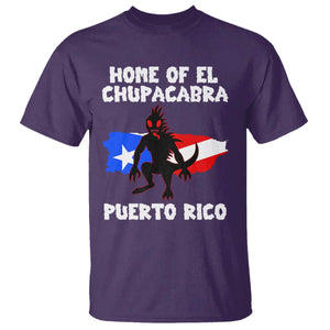 Chupacabra T Shirt Home Of Puerto Rico Legend Gothic Horror Gift TS12 Purple Print Your Wear