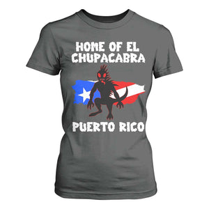Chupacabra T Shirt For Women Home Of Puerto Rico Legend Gothic Horror Gift TS12 Dark Heather Print Your Wear