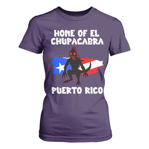 Chupacabra T Shirt For Women Home Of Puerto Rico Legend Gothic Horror Gift TS12 Purple Print Your Wear