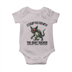 Chupacabra Baby Onesie The Goat Sucker Vintage Horror Cryptid Gift TS12 Ice Gray Print Your Wear