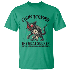 Chupacabra T Shirt The Goat Sucker Vintage Horror Cryptid Gift TS12 Irish Green Print Your Wear