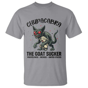 Chupacabra T Shirt The Goat Sucker Vintage Horror Cryptid Gift TS12 Sport Gray Print Your Wear