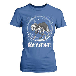 Chupacabra T Shirt For Women Funny Believe Christmas Cryptid Gift TS12 Royal Blue Print Your Wear