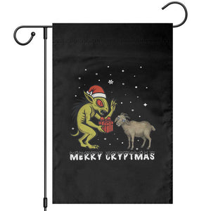 Funny Chupacabra Garden Flag Merry Cryptmas Christmas Gift TS12 Black Print Your Wear