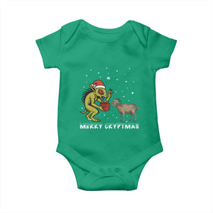 Funny Chupacabra Baby Onesie Merry Cryptmas Christmas Gift TS12 Irish Green Print Your Wear