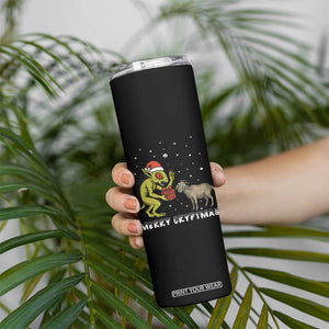 Funny Chupacabra Skinny Tumbler Merry Cryptmas Christmas Gift TS12 Print Your Wear