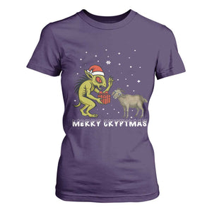 Funny Chupacabra T Shirt For Women Merry Cryptmas Christmas Gift TS12 Purple Print Your Wear