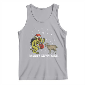 Funny Chupacabra Tank Top Merry Cryptmas Christmas Gift TS12 Athletic Heather Print Your Wear