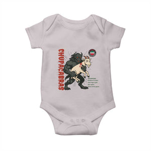 Chupacabra Baby Onesie Vintage Horror Cryptid Gift TS12 Ice Gray Print Your Wear
