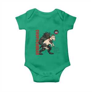 Chupacabra Baby Onesie Vintage Horror Cryptid Gift TS12 Irish Green Print Your Wear