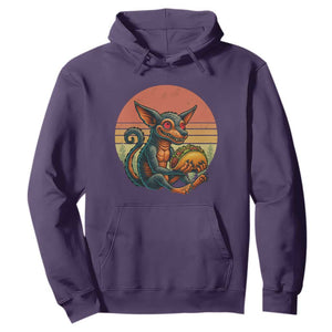Funny Chupacabra Eat Tacos Cryptid Gift Hoodie TS12 Purple Print Your Wear