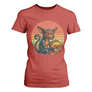 Funny Chupacabra Eat Tacos Cryptid Gift T Shirt For Women TS12 Red Print Your Wear
