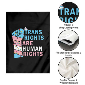 Trans Rights Are Human Rights Garden Flag Christmas LGBTQ Supporter Gift TS12 Print Your Wear