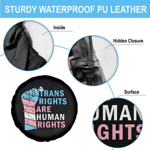 Trans Rights Are Human Rights Spare Tire Cover Christmas LGBTQ Supporter Gift TS12 Print Your Wear