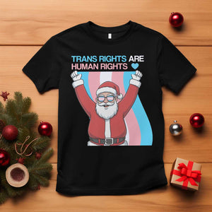 Christmas Trans Rights Are Human Rights T Shirt LGBTQ Advocate TS12 Black Print Your Wear