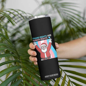 Christmas Trans Rights Are Human Rights Skinny Tumbler LGBTQ Advocate TS12 Print Your Wear