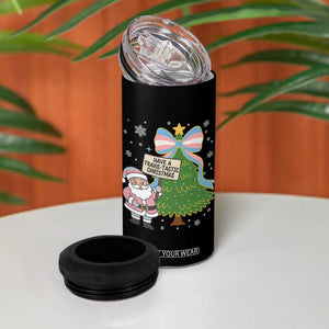 Have A Trans Tastic Christmas 4 in 1 Can Cooler Tumbler Transgender Pride TS12 Print Your Wear