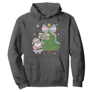 Have A Trans Tastic Christmas Hoodie Transgender Pride TS12 Dark Heather Print Your Wear