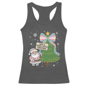 Have A Trans Tastic Christmas Racerback Tank Top Transgender Pride TS12 Dark Heather Print Your Wear