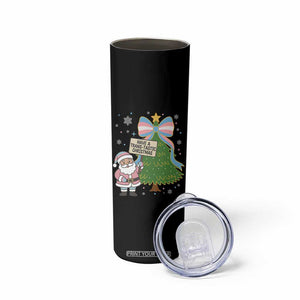 Have A Trans Tastic Christmas Skinny Tumbler Transgender Pride TS12 Print Your Wear