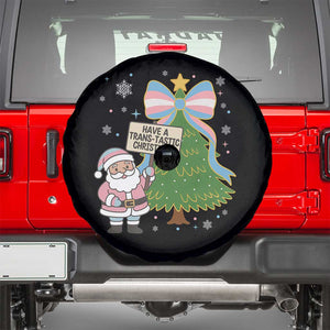 Have A Trans Tastic Christmas Spare Tire Cover Transgender Pride TS12 Black Print Your Wear