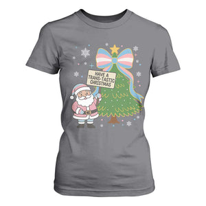 Have A Trans Tastic Christmas T Shirt For Women Transgender Pride TS12 Charcoal Print Your Wear