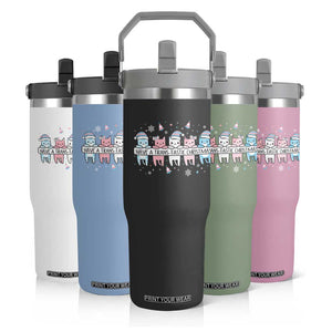 Have A Trans Tastic Christmas Gift Flip Straw Tumbler LGBTQ Cat Lover TS12 Print Your Wear