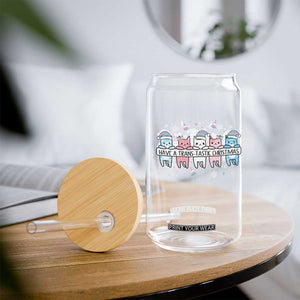 Have A Trans Tastic Christmas Gift Glass Can LGBTQ Cat Lover TS12 Print Your Wear
