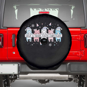 Have A Trans Tastic Christmas Gift Spare Tire Cover LGBTQ Cat Lover TS12 Black Print Your Wear