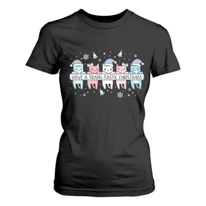 Have A Trans Tastic Christmas Gift T Shirt For Women LGBTQ Cat Lover TS12 Black Print Your Wear