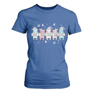 Have A Trans Tastic Christmas Gift T Shirt For Women LGBTQ Cat Lover TS12 Royal Blue Print Your Wear