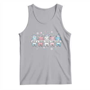 Have A Trans Tastic Christmas Gift Tank Top LGBTQ Cat Lover TS12 Athletic Heather Print Your Wear