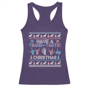 LGBTQ Trans Pride Racerback Tank Top Have A Trans Tastic Ugly Christmas Gift TS12 Purple Print Your Wear