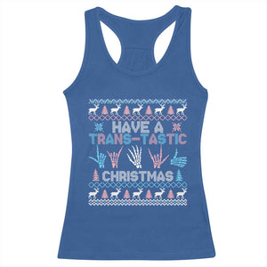 LGBTQ Trans Pride Racerback Tank Top Have A Trans Tastic Ugly Christmas Gift TS12 Royal Blue Print Your Wear