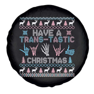 LGBTQ Trans Pride Spare Tire Cover Have A Trans Tastic Ugly Christmas Gift TS12 Print Your Wear