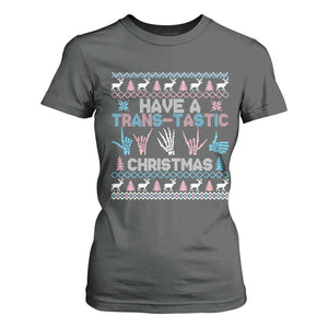 LGBTQ Trans Pride T Shirt For Women Have A Trans Tastic Ugly Christmas Gift TS12 Dark Heather Print Your Wear
