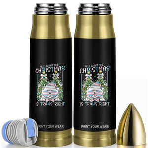Funny Santa Cat Trans Pride Bullet Tumbler All I Want For Christmas Is Trans Rights TS12 Black Print Your Wear