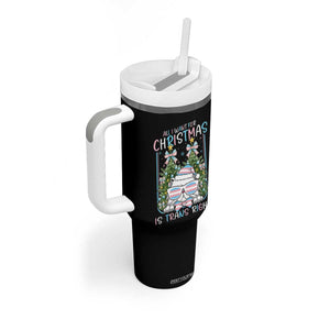 Funny Santa Cat Trans Pride Tumbler With Handle All I Want For Christmas Is Trans Rights TS12 Print Your Wear