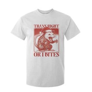 Funny Fierce Opossum Santa T Shirt For Kid Trans Right Or I Bites Christmas Gift TS12 White Print Your Wear