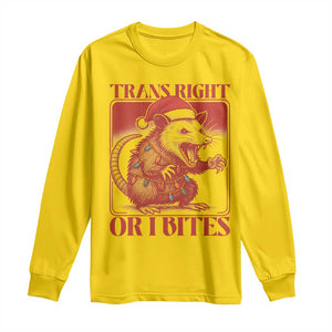 Funny Fierce Opossum Santa Long Sleeve Shirt Trans Right Or I Bites Christmas Gift TS12 Daisy Print Your Wear