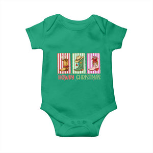Howdy Christmas Cowboy Boots Western Pride Baby Onesie TS12 Irish Green Print Your Wear