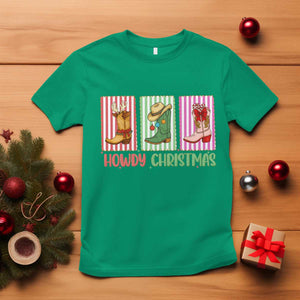 Howdy Christmas Cowboy Boots Western Pride T Shirt TS12 Irish Green Print Your Wear
