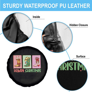 Howdy Christmas Cowboy Boots Western Pride Spare Tire Cover TS12 Print Your Wear