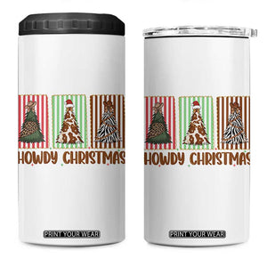 Howdy Christmas 4 in 1 Can Cooler Tumbler Funny Western Xmas Tree Rodeo Fan Gift TS12 One Size: 16 oz White Print Your Wear