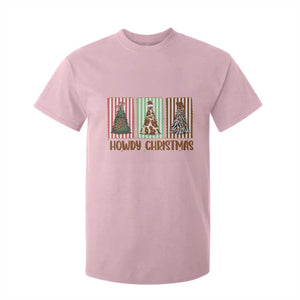 Howdy Christmas T Shirt For Kid Funny Western Xmas Tree Rodeo Fan Gift TS12 Light Pink Print Your Wear