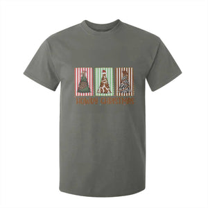 Howdy Christmas T Shirt For Kid Funny Western Xmas Tree Rodeo Fan Gift TS12 Military Green Print Your Wear