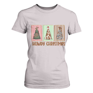 Howdy Christmas T Shirt For Women Funny Western Xmas Tree Rodeo Fan Gift TS12 Ice Gray Print Your Wear