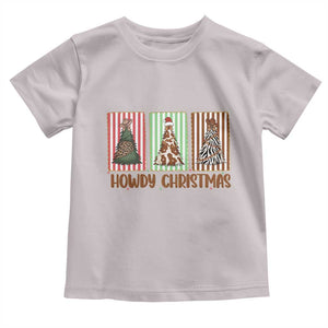 Howdy Christmas Toddler T Shirt Funny Western Xmas Tree Rodeo Fan Gift TS12 Ice Gray Print Your Wear