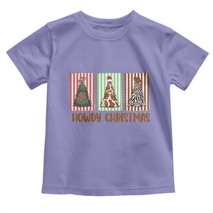 Howdy Christmas Toddler T Shirt Funny Western Xmas Tree Rodeo Fan Gift TS12 Violet Print Your Wear