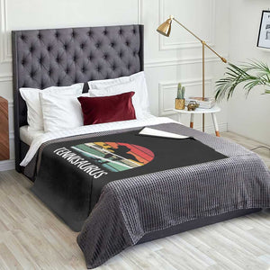 Funny Dinosaur Tennis Player Gift Throw Blanket Tennisaurus TS12 Print Your Wear